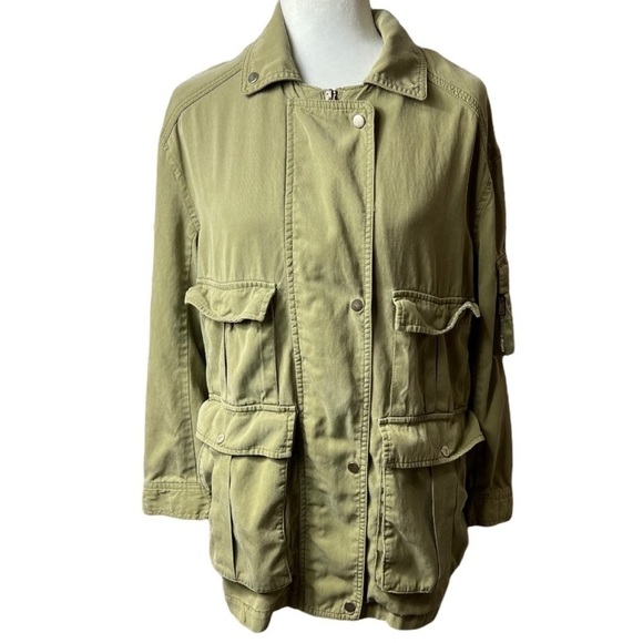 Pull & Bear Trademark Utility Zippered Jacket - Picture 4 of 11